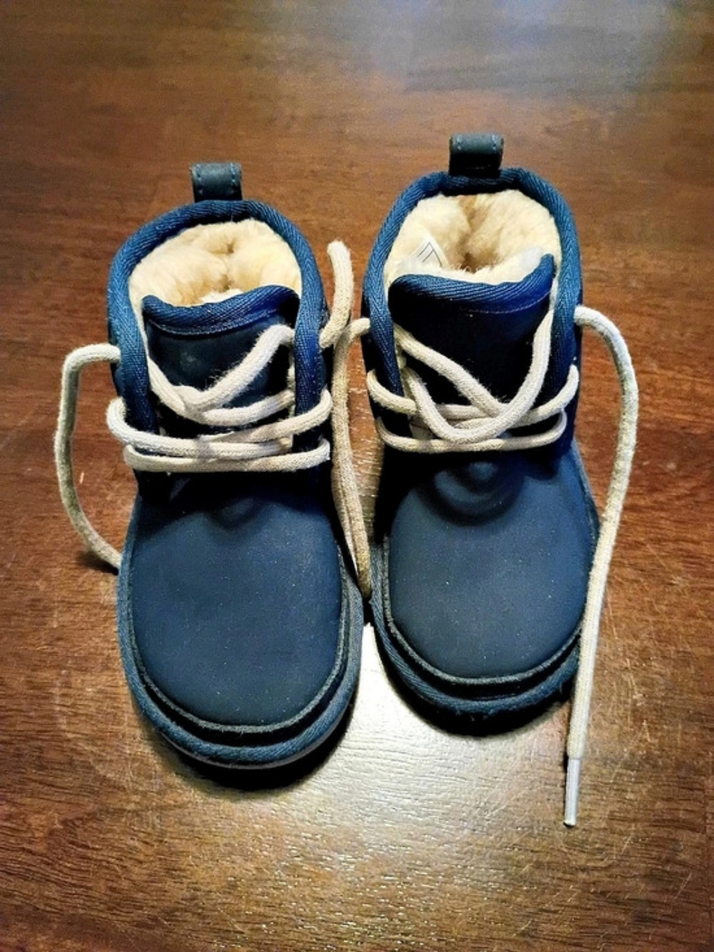 UGG Toddler Boot Blue Lace-Up Boots Size 7